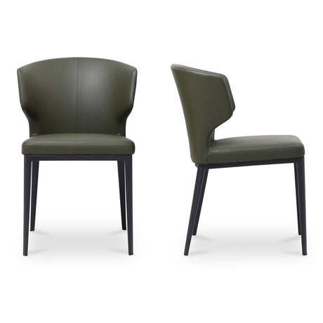 Delaney Dark Green Dining Chair (Set of 2) by MOES at Eve Furniture