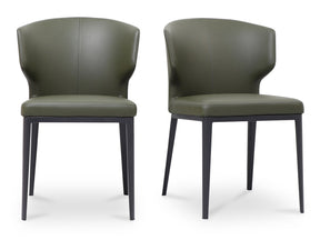 Delaney Dark Green Dining Chair (Set of 2) by MOES at Eve Furniture