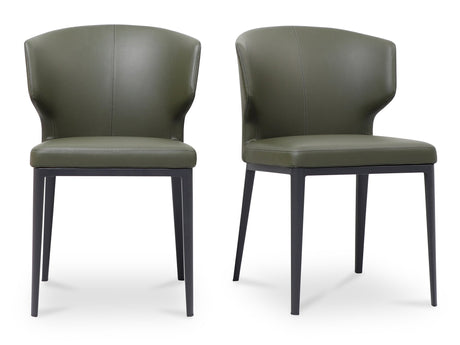 Delaney Dark Green Dining Chair (Set of 2) by MOES at Eve Furniture