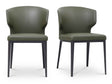 Delaney Dark Green Dining Chair (Set of 2) by Moe's Home at Eve Furniture
