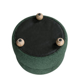 Delaney Green Boucle Swivel Chair with Ottoman by Homelegance at Eve Furniture