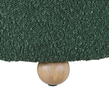 Delaney Green Boucle Swivel Chair with Ottoman by Homelegance at Eve Furniture