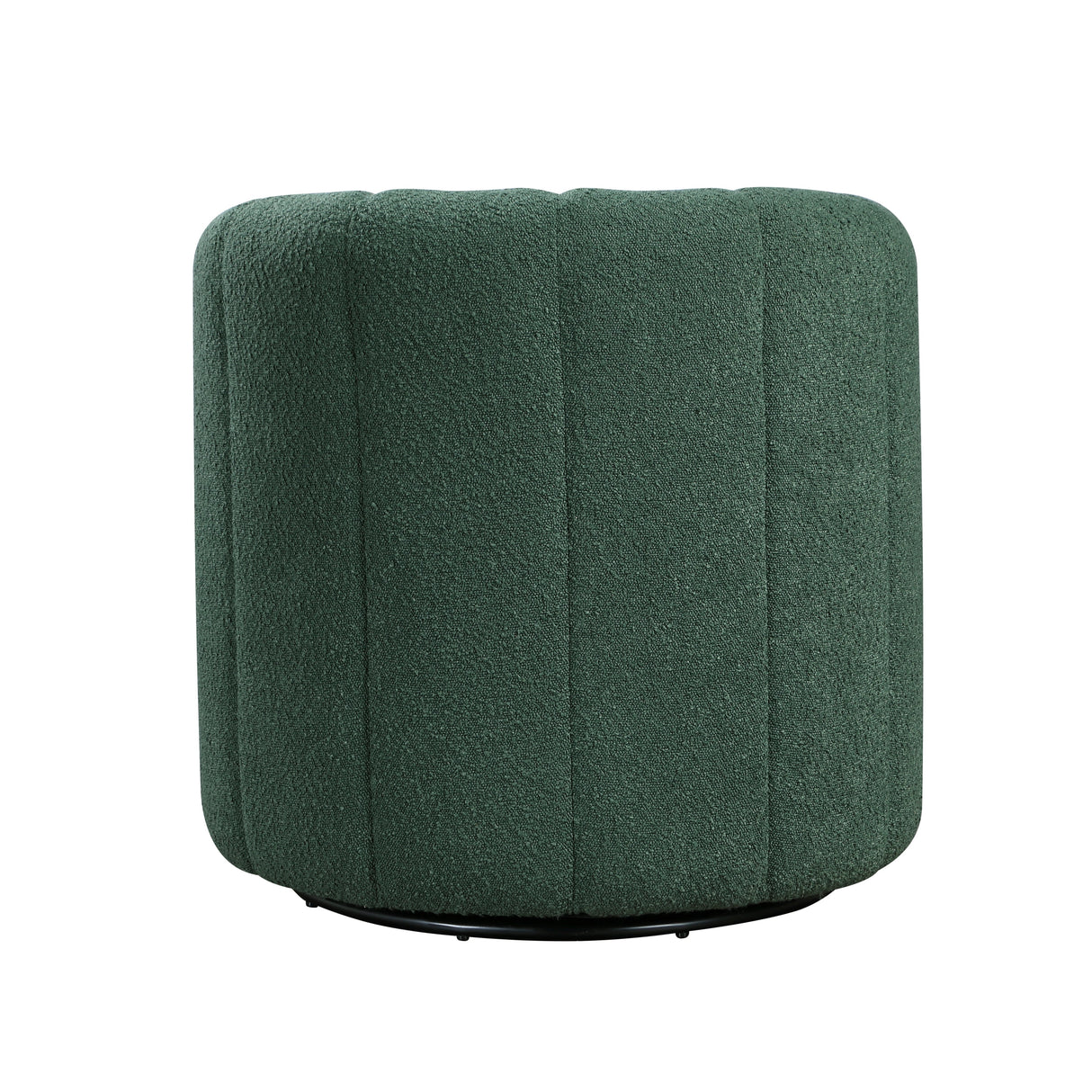Delaney Green Boucle Swivel Chair with Ottoman by Homelegance at Eve Furniture