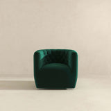Delaney Green Velvet Swivel Chair by Ashcroft Furniture at Eve Furniture