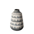 Delaney Large Gray Patterned Ceramic Vase by Mercana at Eve Furniture