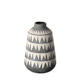 Delaney Large Gray Patterned Ceramic Vase by Mercana at Eve Furniture