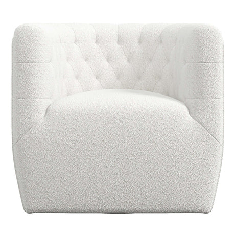 Delaney Cream Boucle Swivel Chair