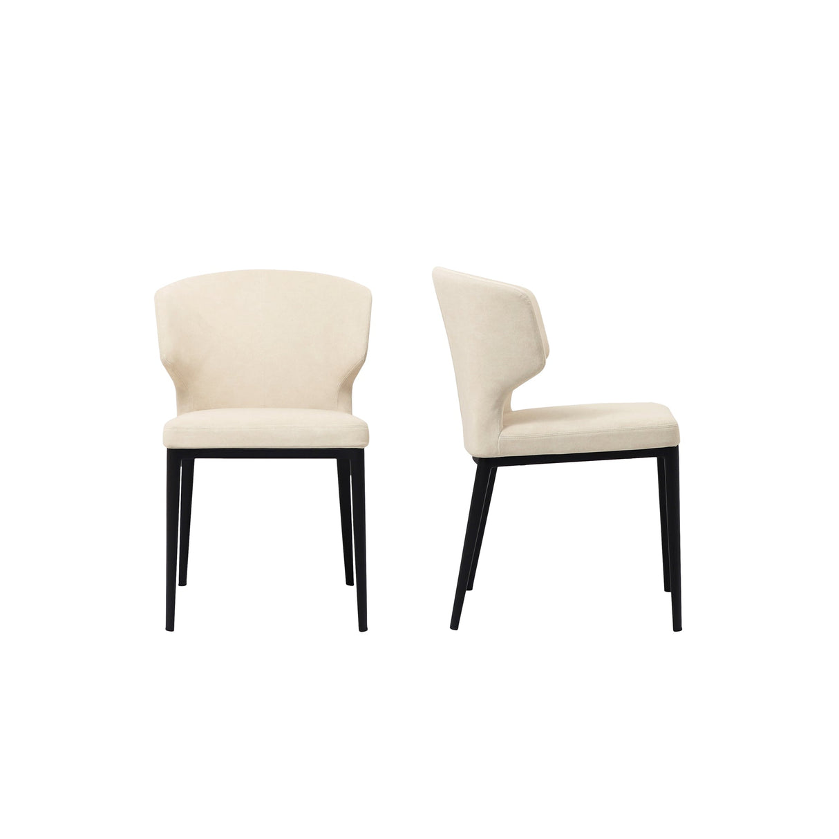 Delaney Warm Beige Dining Chair (Set of 2) by Moe's Home at Eve Furniture