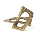 Delaunay I (Large) 10L X9W Gold Hammered Metal Interlinked Patterned by Mercana at Eve Furniture