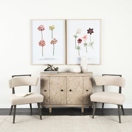 Delaunay I (Large) Gold Hammered Metal Interlinked Patterned by Mercana at Eve Furniture