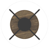 Delfin Brown 3-Piece Round Coffee and End Table Set by Coaster at Eve Furniture