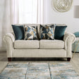 Delgada Beige Loveseat by Furniture of America at Eve Furniture