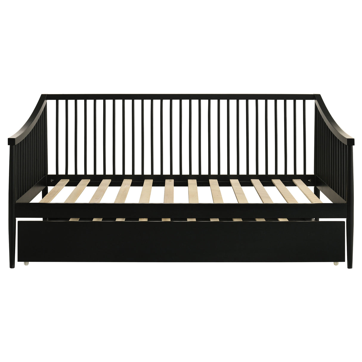 Delgado Black Windsor Twin Wood Daybed with Trundle