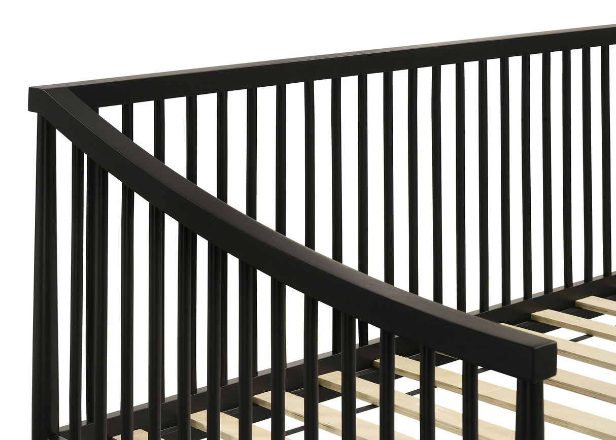 Delgado Black Windsor Twin Wood Daybed with Trundle