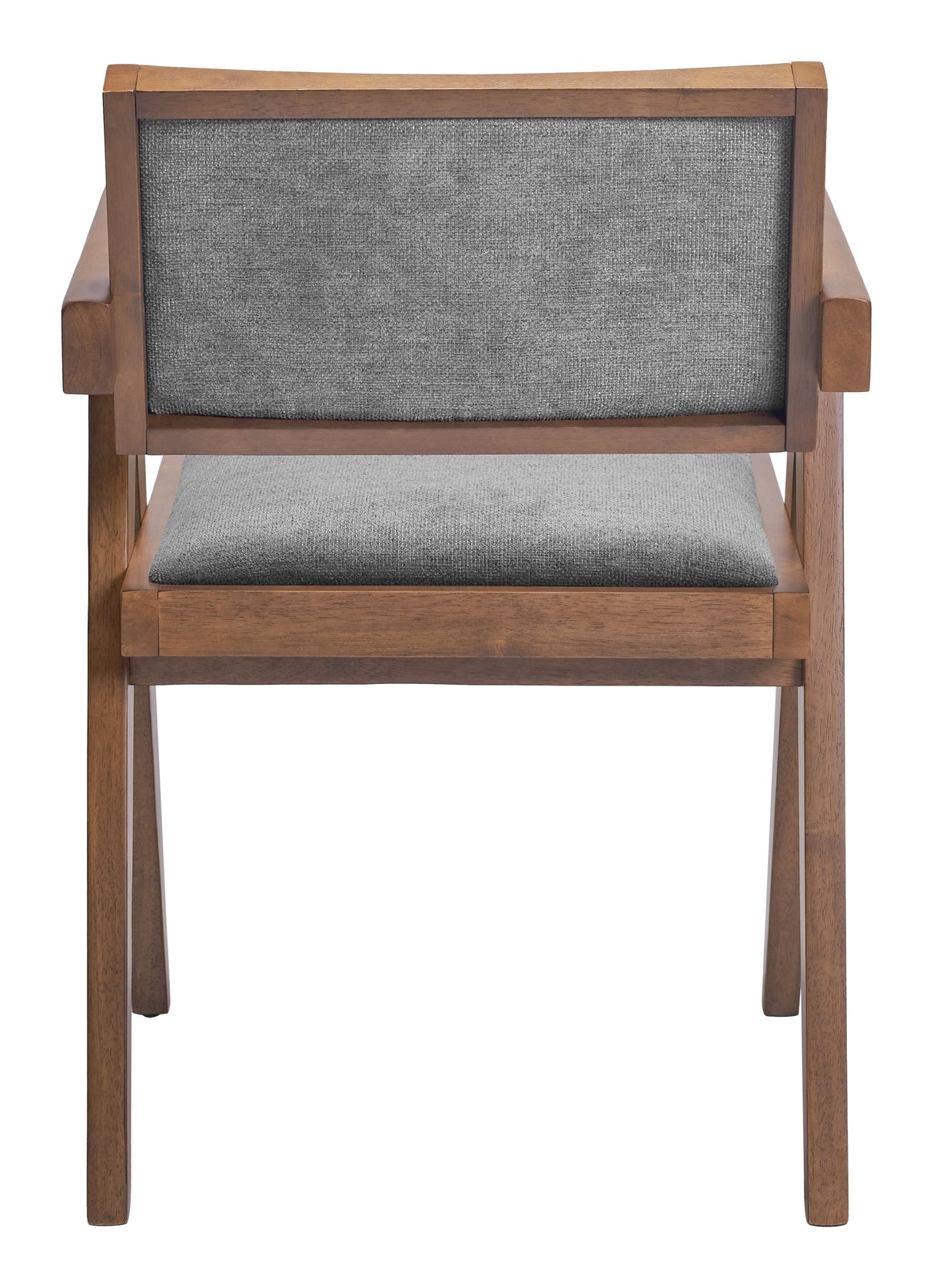 Delhi Gray & Walnut Dining Chair (Set of 2) by Zuomod at Eve Furniture