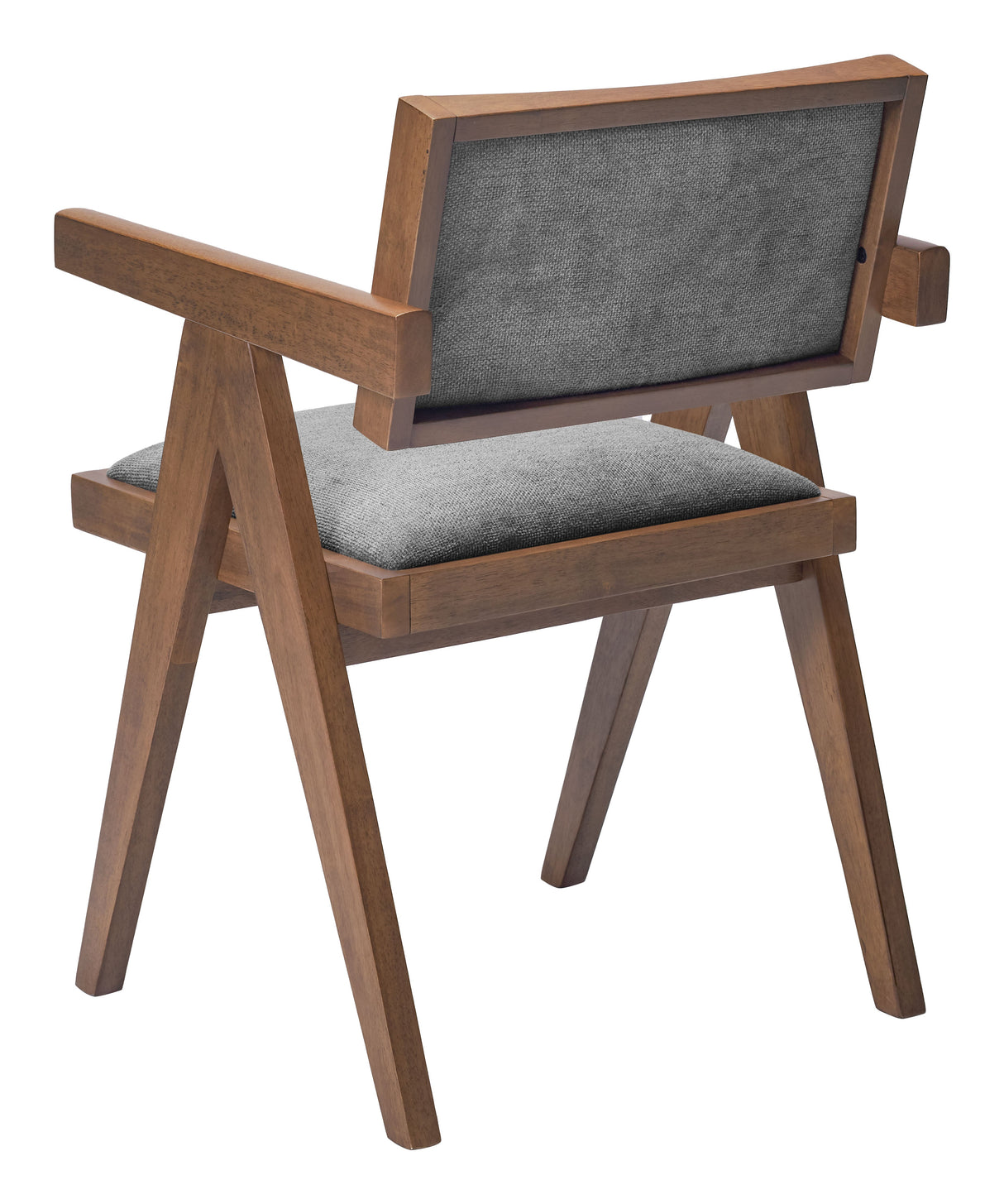 Delhi Gray & Walnut Dining Chair (Set of 2) by Zuomod at Eve Furniture