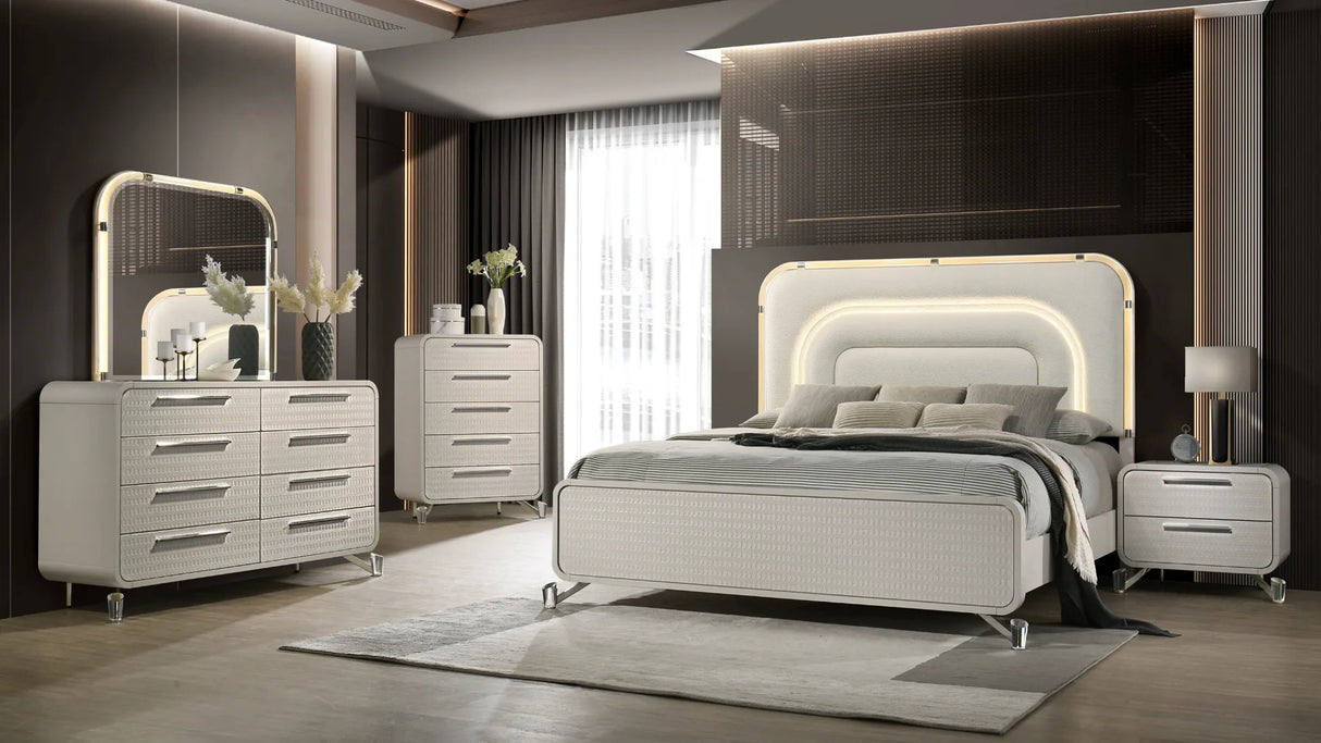 Delilah Beige Bedroom Set by New Era Innovations at Eve Furniture
