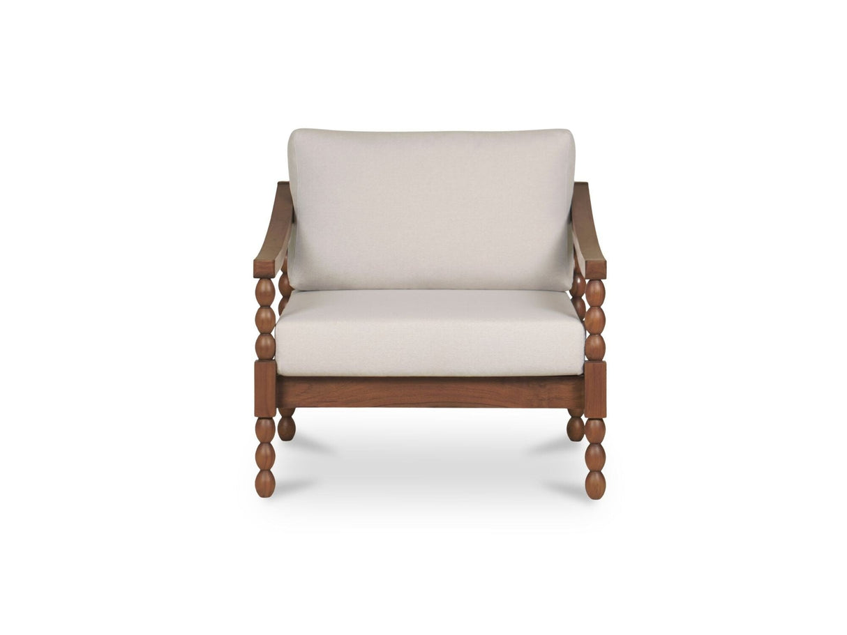 Delilah Brown Outdoor Accent Chair by Moe's Home at Eve Furniture