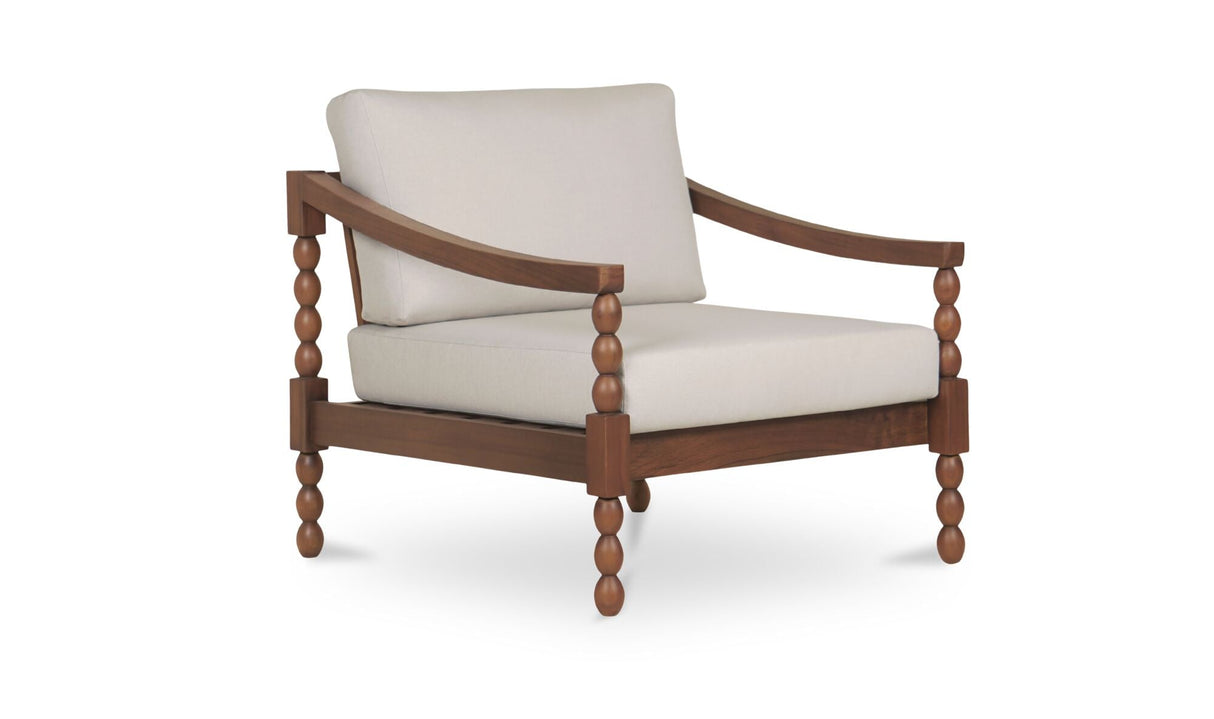Delilah Outdoor Accent Chair Brown by Moe's Home at Eve Furniture