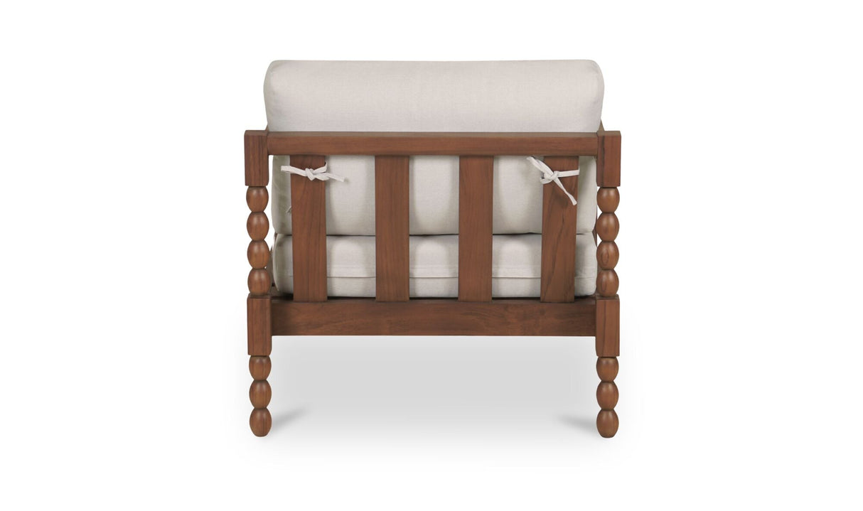 Delilah Outdoor Accent Chair Brown by Moe's Home at Eve Furniture