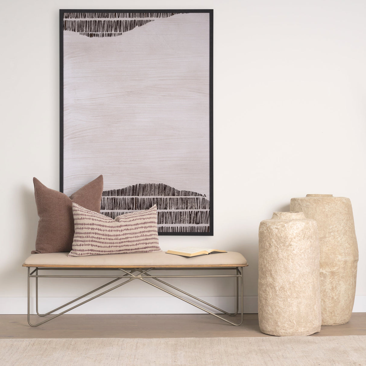 Delineation II by Mercana Studio a Hand Embelished Textured Framed Art Print by Mercana at Eve Furniture