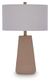 Dellner Mocha Table Lamp by Ashley at Eve Furniture