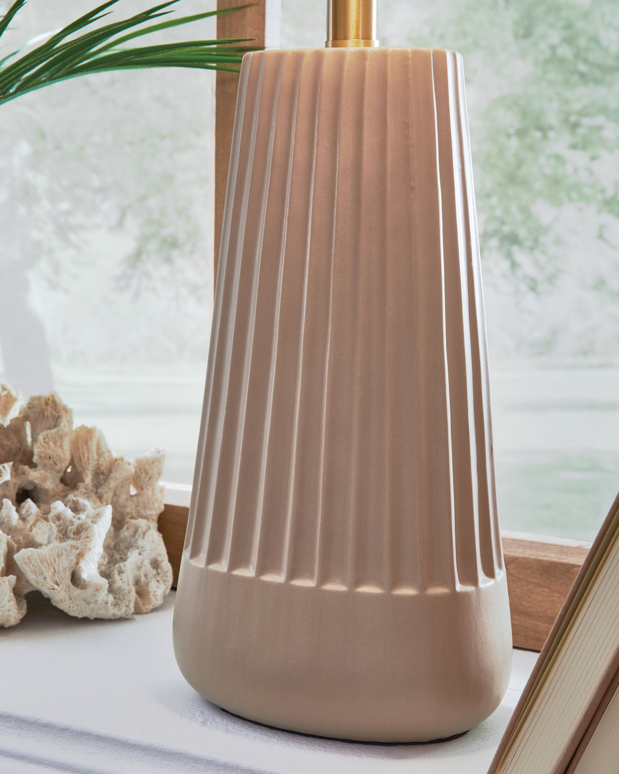 Dellner Mocha Table Lamp by Ashley at Eve Furniture