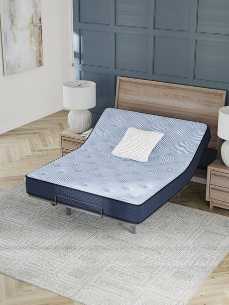 Dellyn 10 Hybrid Light Blue Full Mattress by Ashley at Eve Furniture