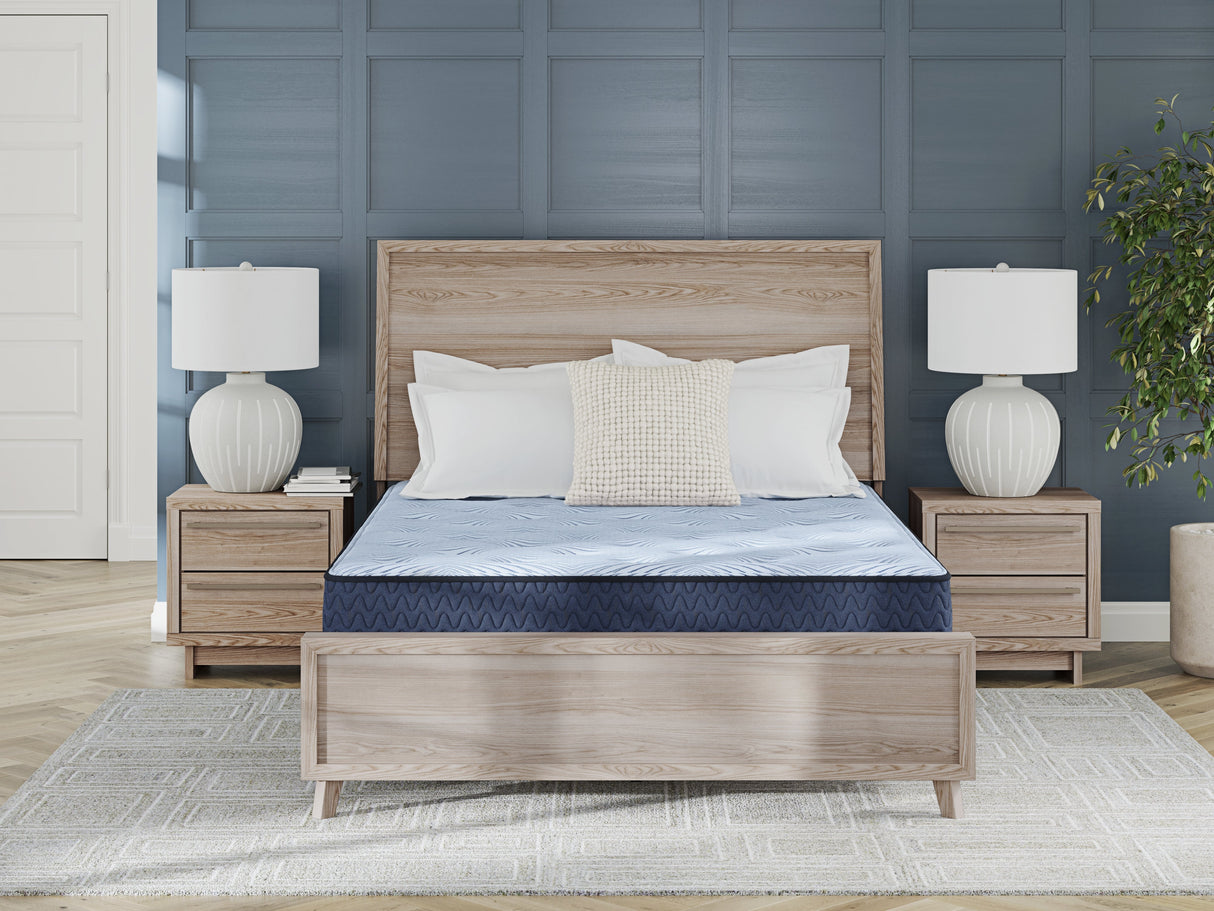Dellyn 10 Hybrid Light Blue Full Mattress by ASHLEY FURNITURE at Eve Furniture
