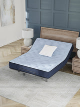 Dellyn 10 Hybrid Light Blue Queen Mattress by ASHLEY FURNITURE at Eve Furniture