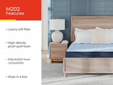 Dellyn 10 Hybrid Light Blue Queen Mattress by ASHLEY FURNITURE at Eve Furniture
