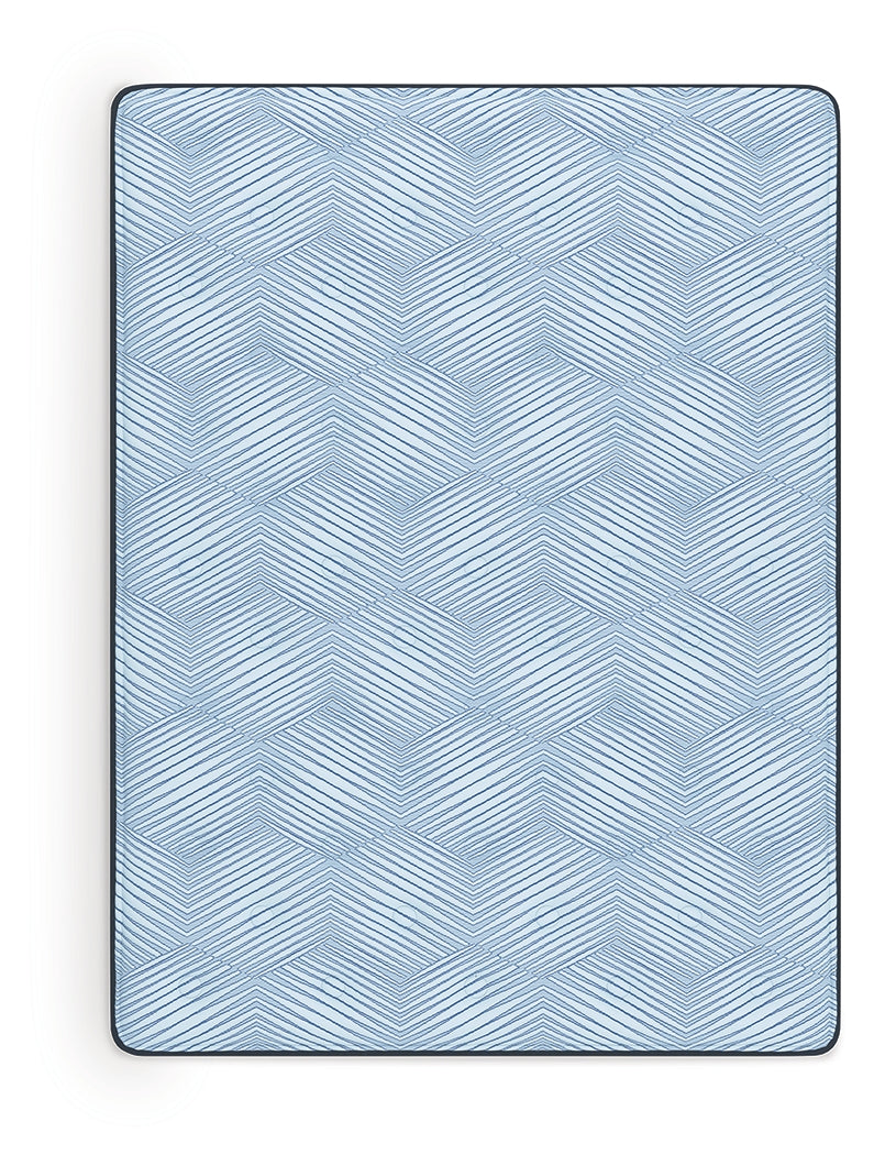 Dellyn 10 Hybrid Light Blue Queen Mattress by ASHLEY FURNITURE at Eve Furniture