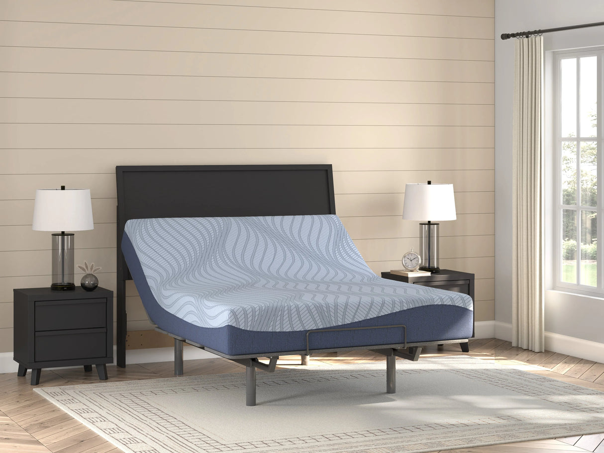 Dellyn 10 Memory Foam White Twin Mattress by Ashley at Eve Furniture