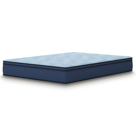 Dellyn 12 Hybrid Light Blue Queen Mattress by Ashley at Eve Furniture
