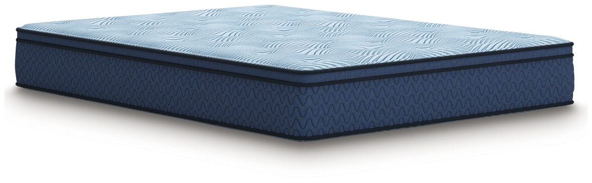 Dellyn 12 Hybrid Light Blue Twin Mattress by ASHLEY FURNITURE at Eve Furniture