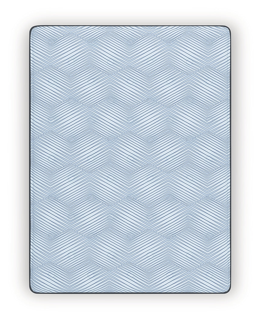 Dellyn 12 Hybrid Light Blue Twin Mattress by ASHLEY FURNITURE at Eve Furniture