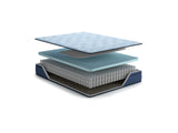 Dellyn 12 Hybrid Light Blue Twin Mattress by ASHLEY FURNITURE at Eve Furniture