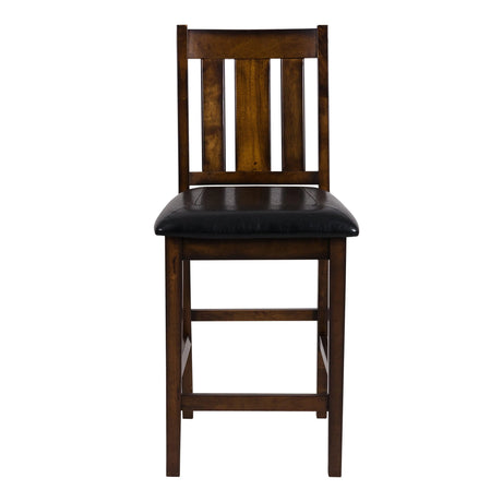 Delmar Burnished Brown 5-Piece Counter Height Set by Homelegance at Eve Furniture