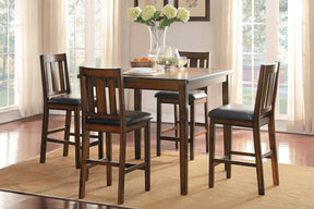 Delmar Burnished Brown 5-Piece Counter Height Set by Homelegance at Eve Furniture