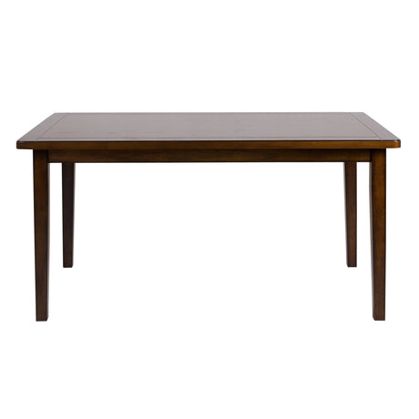 Delmar Burnished Brown 6-Piece Dining Set by Homelegance at Eve Furniture
