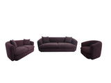 Delroy Aubergine Stationary Sofa Set by Coaster at Eve Furniture