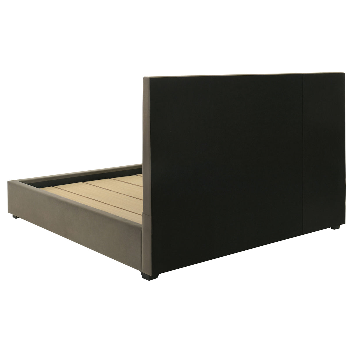 Delsea Light Brown Upholstered Queen Panel Platform Bed by Coaster at Eve Furniture