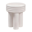 Delta Ivory Concrete Side Table by TOV Furniture at Eve Furniture