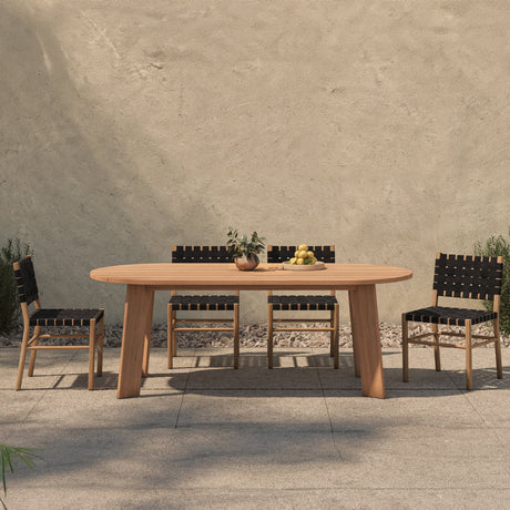 Delta Natural Oval Outdoor Dining Table by MOES at Eve Furniture