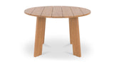Delta Round Outdoor Dining Table Natural by Moe's Home at Eve Furniture