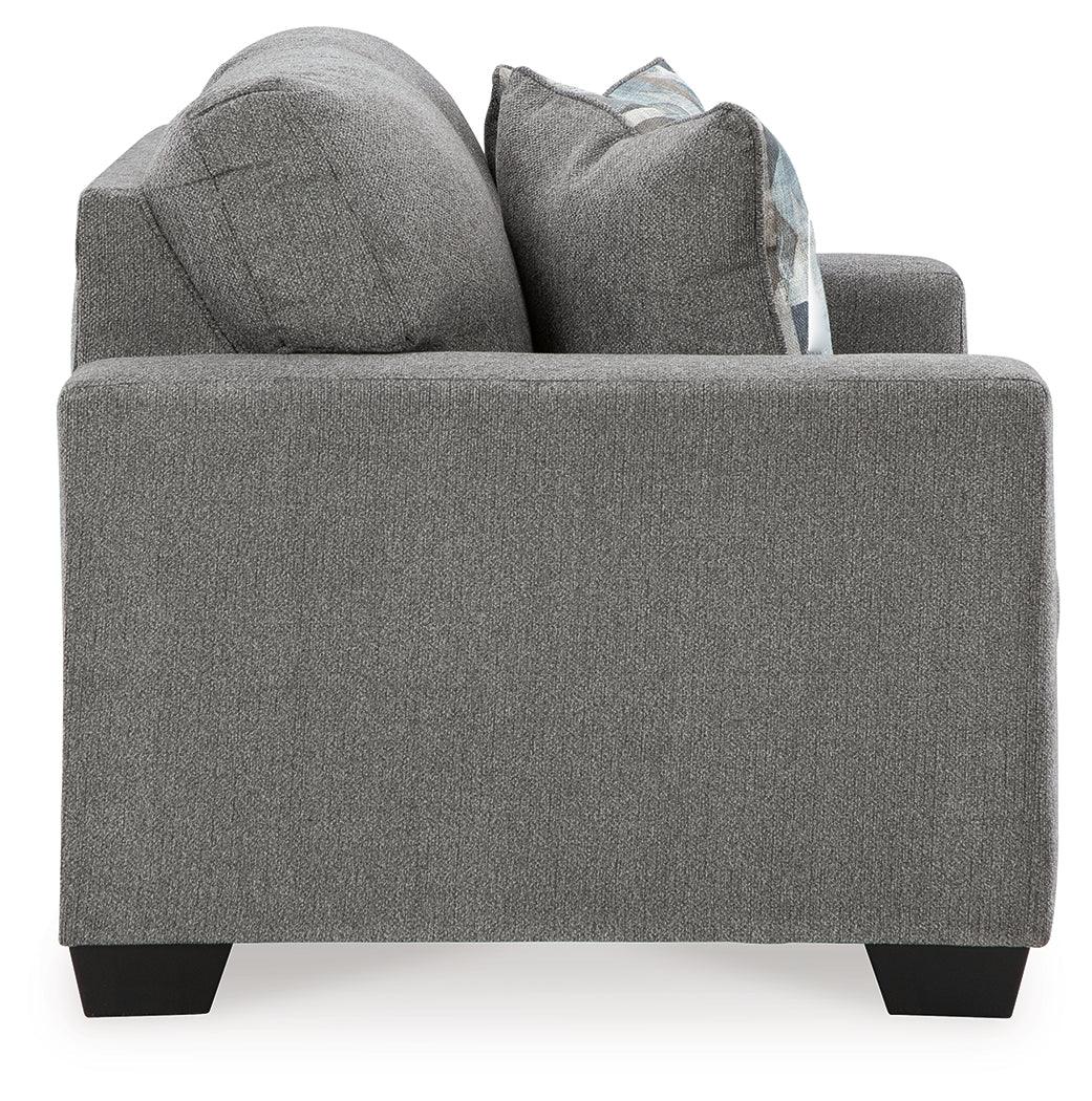 Deltona Graphite Loveseat by Ashley at Eve Furniture