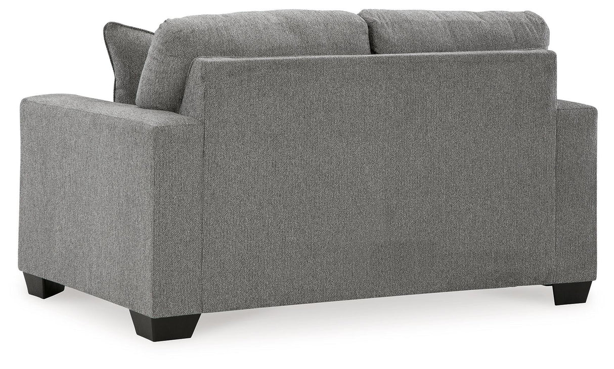Deltona Graphite Loveseat by Ashley at Eve Furniture