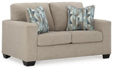 Deltona Parchment Loveseat by Ashley at Eve Furniture