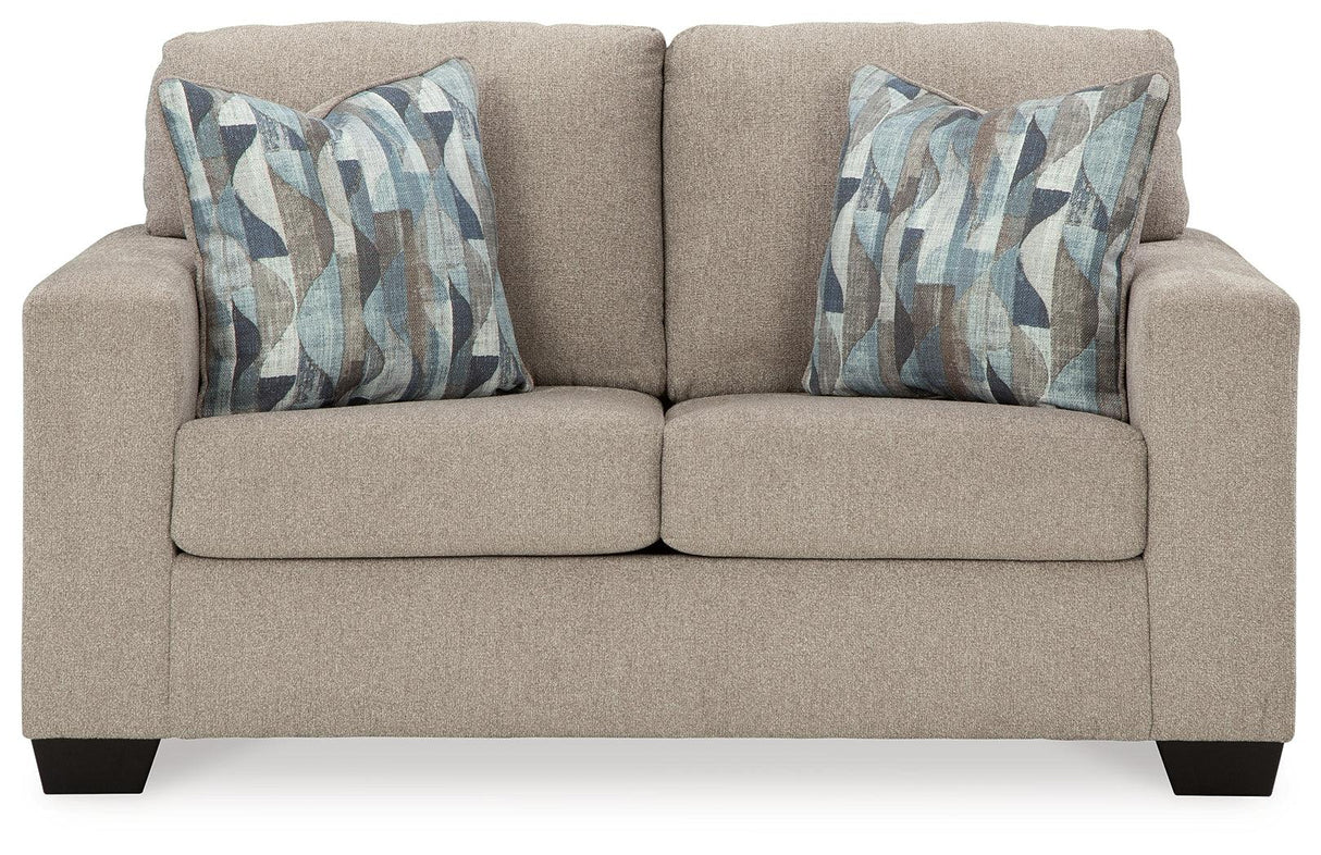 Deltona Parchment Loveseat by Ashley at Eve Furniture