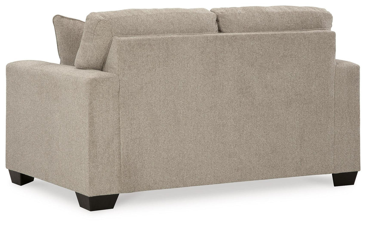 Deltona Parchment Loveseat by Ashley at Eve Furniture
